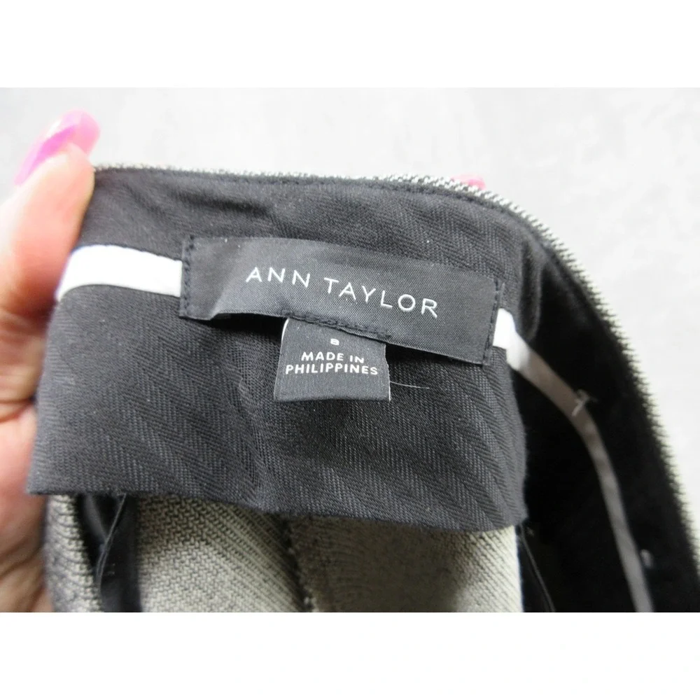 Ann Taylor Pants Womens 8 Wide Leg Office‎ Career Gaucho High Waist Trouser Gray